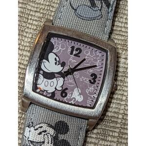 Genuine Disney Limited Release Pie Eyed Mickey Mouse Women's Wrist Watch Grey
